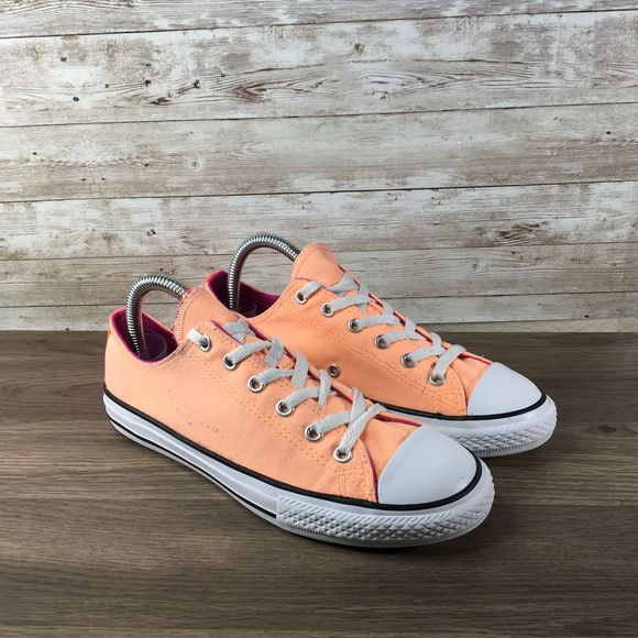 girls orange converse